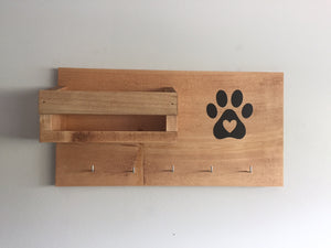 Dog Leash Holder with Storage
