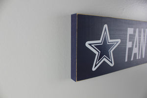 Dallas Cowboys Inspired Fan Cave Wood Sign