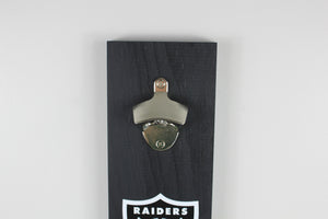 Las Vegas Raiders Inspired Hanging Bottle Opener