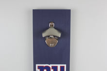 Load image into Gallery viewer, New York Giants Inspired Hanging Bottle Opener