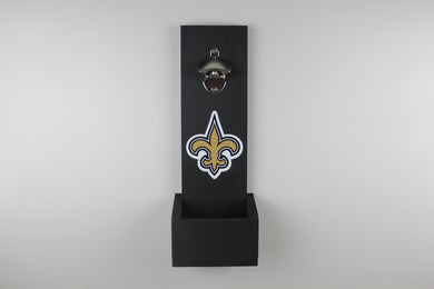 New Orleans Saints Inspired Hanging Bottle Opener