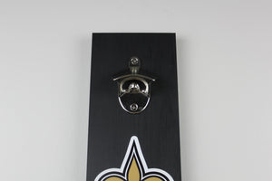 New Orleans Saints Inspired Hanging Bottle Opener