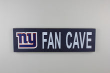Load image into Gallery viewer, New York Giants Inspired Fan Cave Wood Sign