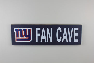 New York Giants Inspired Fan Cave Wood Sign