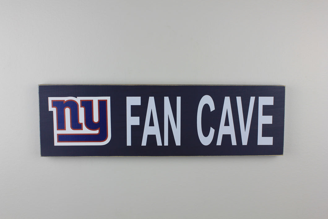 New York Giants Inspired Fan Cave Wood Sign
