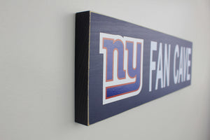 New York Giants Inspired Fan Cave Wood Sign