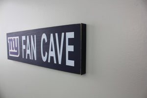 New York Giants Inspired Fan Cave Wood Sign