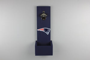 New England Patriots Inspired Hanging Bottle Opener - Flying Elvis logo