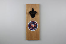 Load image into Gallery viewer, Houston Astros Inspired Magnetic Hanging Bottle Opener