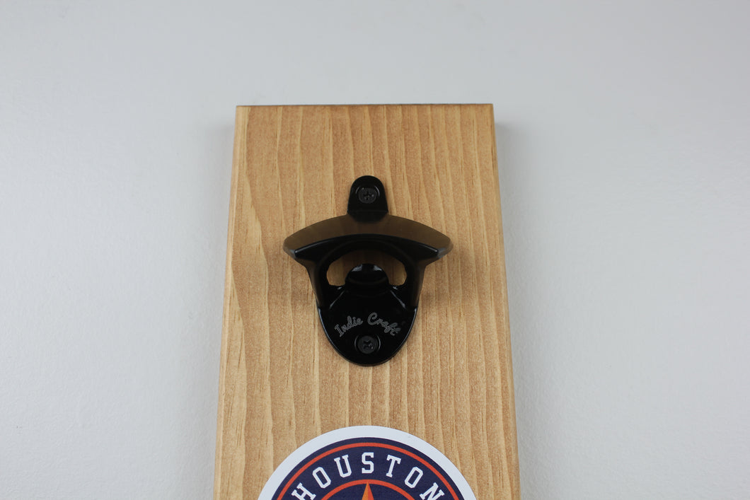 Houston Astros Inspired Magnetic Hanging Bottle Opener
