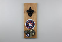Load image into Gallery viewer, Houston Astros Inspired Magnetic Hanging Bottle Opener