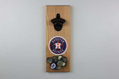 Houston Astros Inspired Magnetic Hanging Bottle Opener