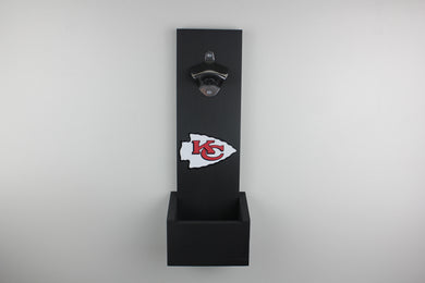 Kansas City Chiefs Inspired Hanging Bottle Opener