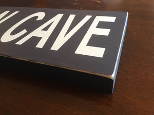 New York Yankees Inspired Fan Cave Wood Sign