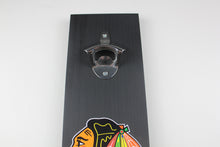 Load image into Gallery viewer, Chicago Blackhawks Inspired Hanging Bottle Opener