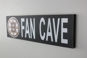 Boston Bruins Inspired Fan Cave Wood Sign