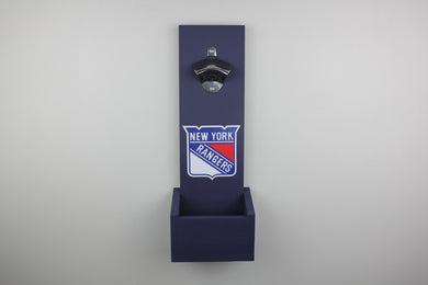New York Rangers Inspired Hanging Bottle Opener