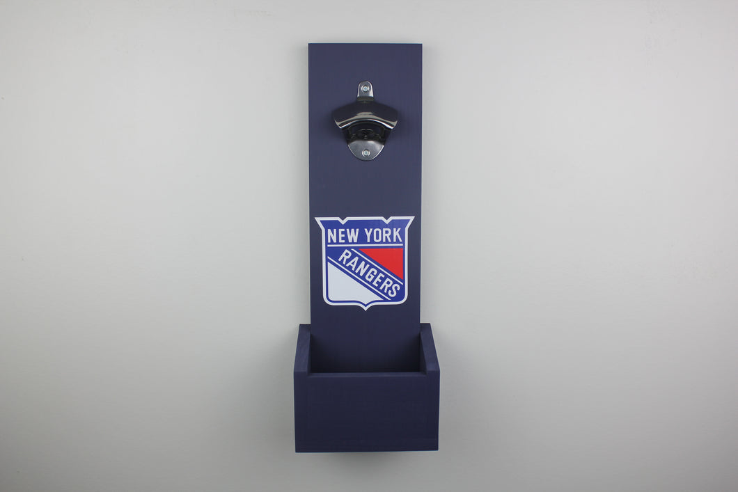 New York Rangers Inspired Hanging Bottle Opener