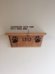 Dog Leash Holder with Shelf