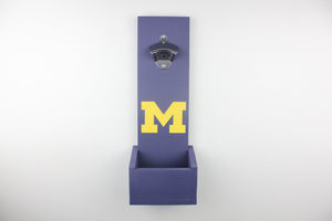 Michigan Wolverines Inspired Hanging Bottle Opener