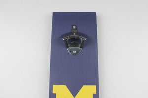 Michigan Wolverines Inspired Hanging Bottle Opener