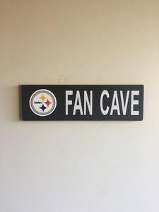 Pittsburgh Steelers Inspired Fan Cave Wood Sign