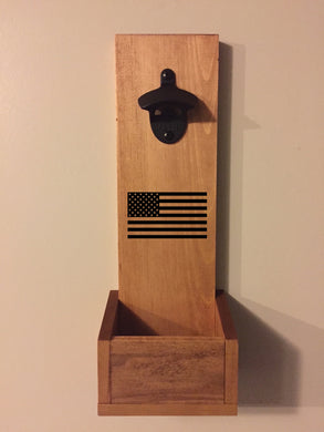 American Flag Hanging Bottle Opener