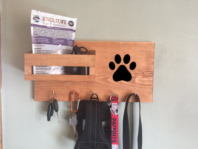 Dog Leash Holder with Storage