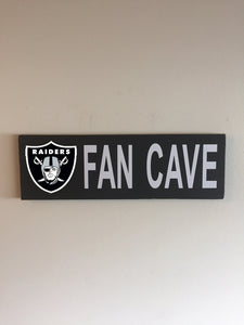 Las Vegas Raiders Inspired Fan Cave Wood Sign
